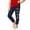 Blue, variant on Toddler Pants Girls Usa Independence Day Print Stretchy Leggings Athletic Casual Dark Blue 3-4 Years