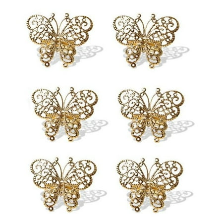 

Chamat 6 Pcs Butterfly Napkin Ring Napkin Ring Holders for Wedding Holiday Valentine s Day Christmas Party Dinner Table Decor