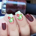 thumbnail image 3 of Whats Up Nails P001 Strawberry Fancy, White Water Decals Sliders for Nail Art Design, 3 of 4