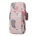thumbnail image 1 of Mobile Phone Arm Bag with Zipper Large Capacity Pocket Design Cartoon Print Outdoor Running Phone Armband Bag, 1 of 6