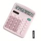 thumbnail image 1 of Calculadora NICOLEKAY con pantalla LCD grande de 12 dígitos, color rosa, 1 of 5