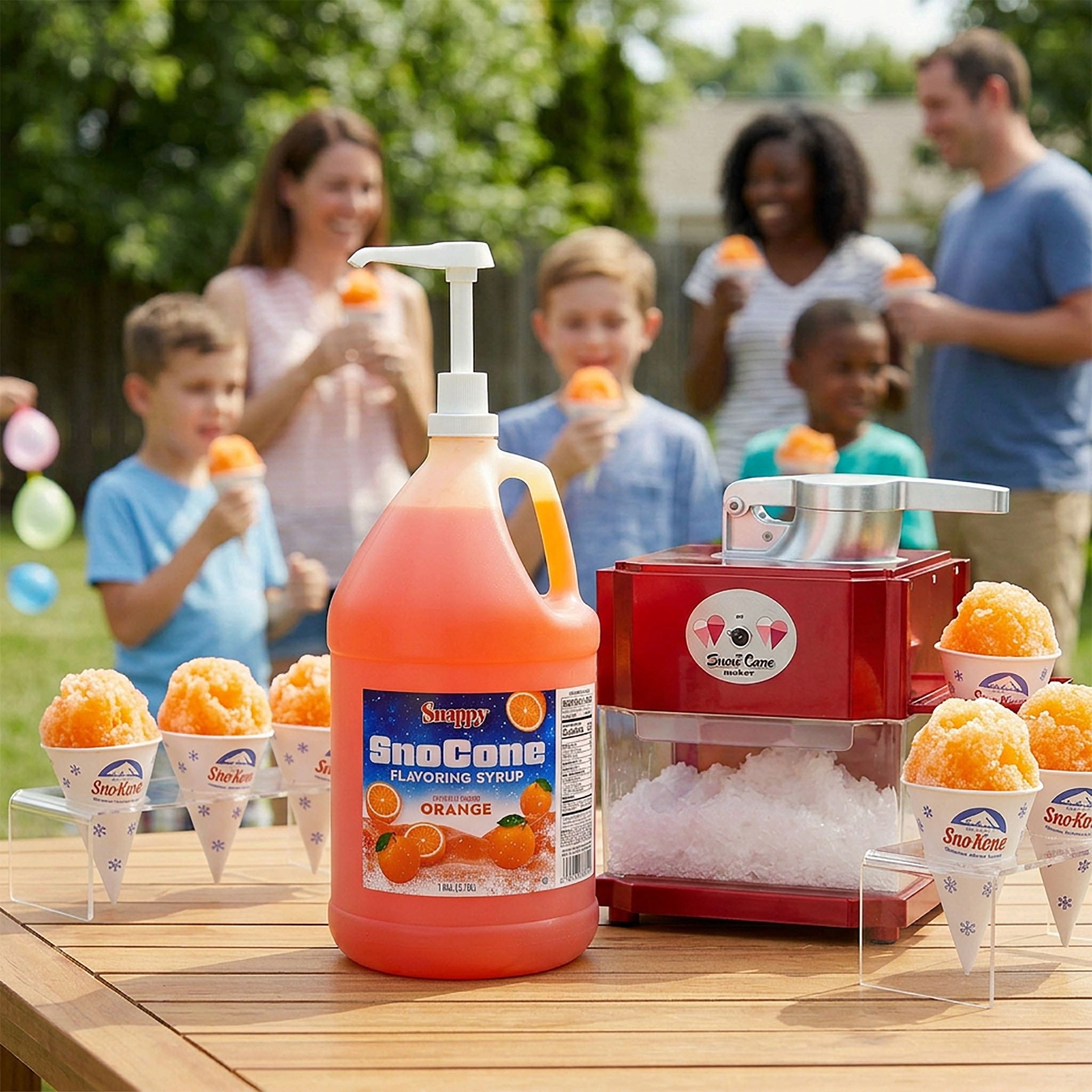 Snappy, Snow Cone Syrup, 1 Gallon, Tiger's Blood Flavor - Walmart.com
