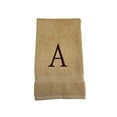 thumbnail image 4 of Beige Initial Hand Towel for Bathroom - Monogrammed Luxury Hotel Quality Decorative Towel - GOTS Organic Certified - Set of 2 Brown Letter P, 4 of 7