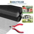 thumbnail image 5 of EuKer Chicken Wire Fencing, 48in x 100 ft Wire Mesh Roll for Chicken Coops, Garden Fence, Tree Guards, Black, 5 of 8
