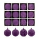 thumbnail image 2 of Flocking Christmas 6cm12pcs Boxed Christmas Tree Pendant Plastic Painted Velvet Holiday Decorations, 2 of 9