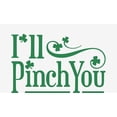 thumbnail image 4 of I'll Pinch You St. Patrick's Day Adult White Crew Neck Short Sleeve Tee-Medium, 4 of 4