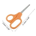 thumbnail image 4 of Unique Bargains 1 Pc Portable Long Handle Nail Scissors Toenail Clippers for Child 4.49"x2.28" Orange, 4 of 6