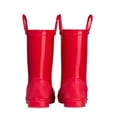 thumbnail image 3 of Kushyshoo Kids Rain Boots for Girls Boys Waterproof Rain Shoes with Easy On Handless Red Solid Boots Size 11, 3 of 7