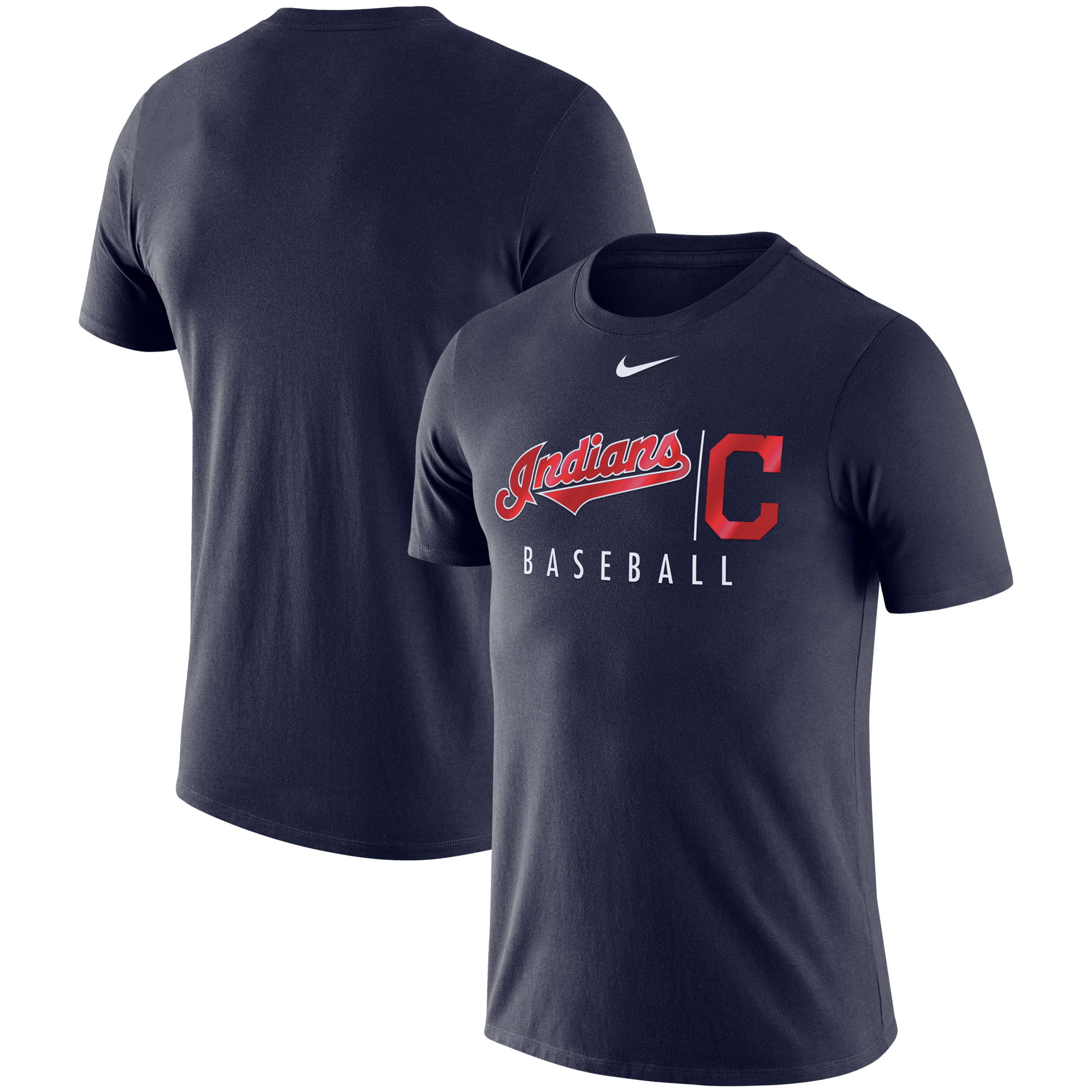 Cleveland Indians Nike MLB Practice T-Shirt - Navy - Walmart.com ...