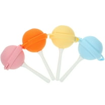 LEORX 4pcs Fruit Shaped Ice Cream Mold Silicone Food Grade Make Cubes Home Use