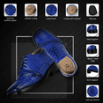 thumbnail image 3 of LIBERTYZENO Boy Kids Leather Dress Shoes Boys Wedding Shoes for Kids, Royal Blue, 3 of 6