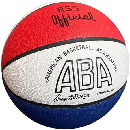 The Original ABA Basketball, Official Ball of ABA, Original 70's Style Red, White, and Blue 29.5" Basketball