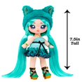 thumbnail image 5 of Na! Na! Na! Surprise Sweetest Gems™ Emery Moss 7.5 Fashion Doll Emerald Birthstone Inspired with Teal Hair, Smocked Satin Dress & Brush, Poseable, Great Toy Gift for Girls Boys Ages 5 6 7 8+ Years, 5 of 5
