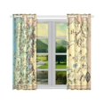thumbnail image 3 of CADecor Vintage 1935 Oregon State Map Window Treatment Panel Curtains Window Curtain Kitchen Curtain,Two Piece 26x39 Inches, 3 of 4