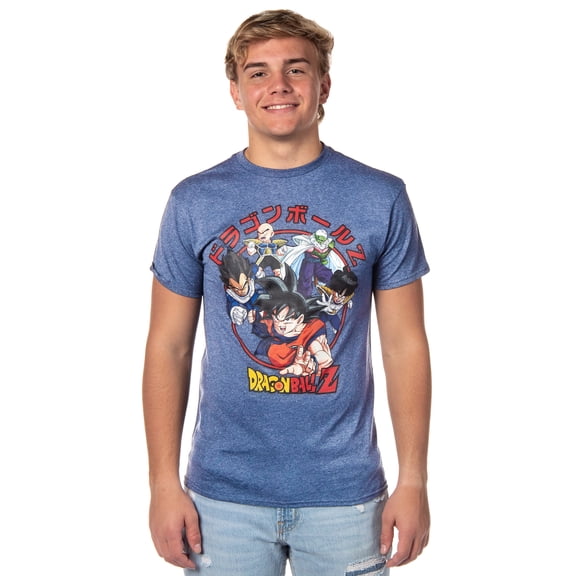 Dragon Ball Z Super Men's Goku Vegeta Krillin Character Group T-Shirt