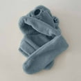 thumbnail image 6 of NAISIBABY Boys Girls Fleece Cap with Scarf, Super Soft Ear Protection Cute Warm Winter Ski Hat Scarf One-Piece Blue 2-6T, 6 of 6