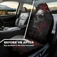 thumbnail image 3 of Uorisanigo Skull Rose Car Seat Covers 2 Pcs Car Seat Covers Front Seats Only Waterproof Breathable Easy to Install Anti-Slip Back Fabric Universal Fit for Auto Truck SUV, 3 of 7