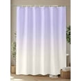 thumbnail image 4 of Romantic Purple Shower Curtain, White Gradient Waterproof Shower Curtain Set with 12 Hooks Lightweight Washable Fabric Shower Curtains for Bathroom 72x84 Inches, 4 of 6