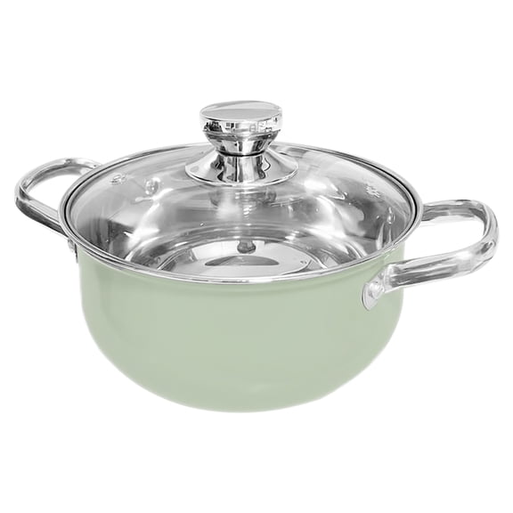 MLINS Stainless Steel Stockpot with Double Handles Multi-use Soup Cooking Pot