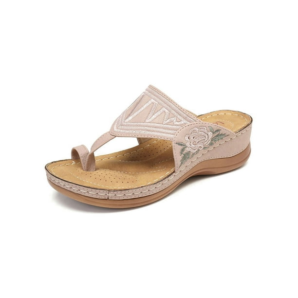 wide width womens slides