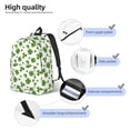 thumbnail image 3 of Disketp St. Patrick's day print Canvas Backpack Lightweight Travel Daypack Student Rucksack Laptop Backpack-Small, 3 of 5