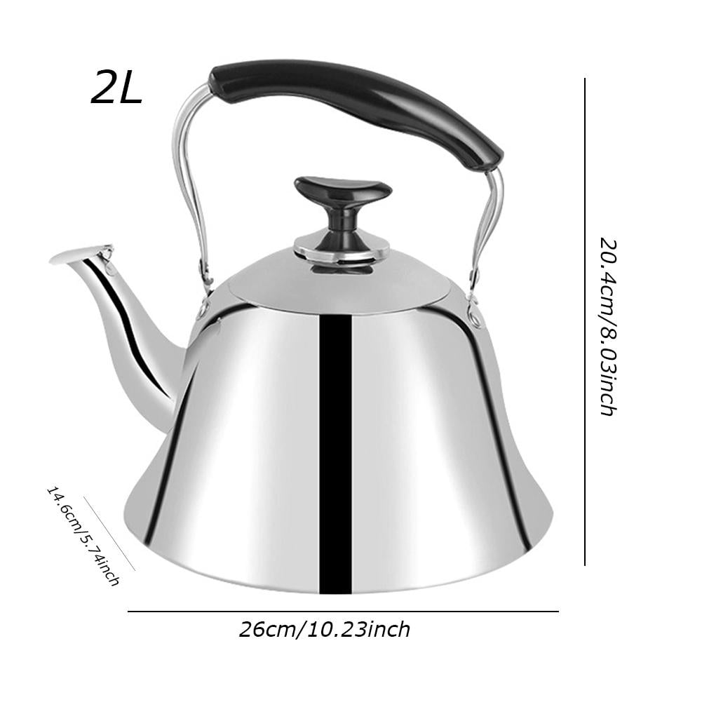 3L Tea Kettle Stainless Steel Whistling Coffee Teapot Teakettle for Stovetop