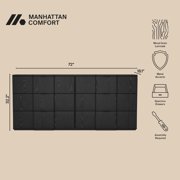 Clive Mid-Century Modern 72 Dresser in Black (6-Drawer)
