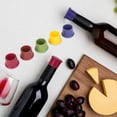 thumbnail image 4 of Nikou 5 pièces Bouchon de Bouteille en Silicone Conservation Bouteille de vin Bouchon de Boisson Bouchon de Cuisine Barre Outil, 4 of 8