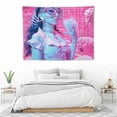 thumbnail image 3 of ONETECH  Kawaii Anime Tapestry Comic Theme Tapestry Cartoon Poster Background Tapestry Flannel Art Tapestry Home Decor Tapestry (Multicolor nine), 3 of 7