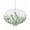 White Sage Green, variant on Boanket Outdoor Tablecloth with Umbrella Hole for Patio/Picnic/Party/Camping, Brown Plants Waterproof Table Cloth Round Cover Washable, Lavender Floral Spring Wildflower White (Dia 54")