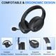 thumbnail image 4 of AYEDLOE Auriculares Inalámbricos con Micrófono con Cancelación de Ruido para el Trabajo, Auriculares Bluetooth V5.3 con Micrófono para Laptop, Teléfono PC, Negro, 4 of 9