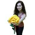 thumbnail image 6 of Giant Yellow Rose 6 Feet Tall Big Plush Flower, Teddy Bear on Stem Says You Are Special, 6 of 7