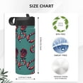 thumbnail image 4 of Pofeuu Snake And Rose Print 18oz Sports Insulated Kettle, Sports Bottle Water Bottles For Men Women For Gym Hiking Camping Running Mountain Bike Outdoor Sports, 4 of 8