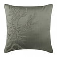 thumbnail image 1 of Funda de almohada plateada con diseño de coral, temática de playa y océano, 35 x 35 cm (14 x 14 pulgadas), cuadrada de seda, con diseño floral y criaturas marinas. Adorno de coral., 1 of 5