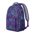thumbnail image 2 of "Hippie Boho Print Backpack - Durable College Bookbag with Laptop Sleeve, Large Capacity for Campus, Library & Weekend Adventures", 2 of 6