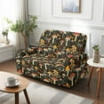 thumbnail image 4 of Xixirimido Recliner Chair Cover, 6-Pieces Stretch Recliner Covers for 2 Seat Stretch Reclining Chair Slipcover Furniture Protector for Pets Kids, Vintage Mushrooms, 4 of 8