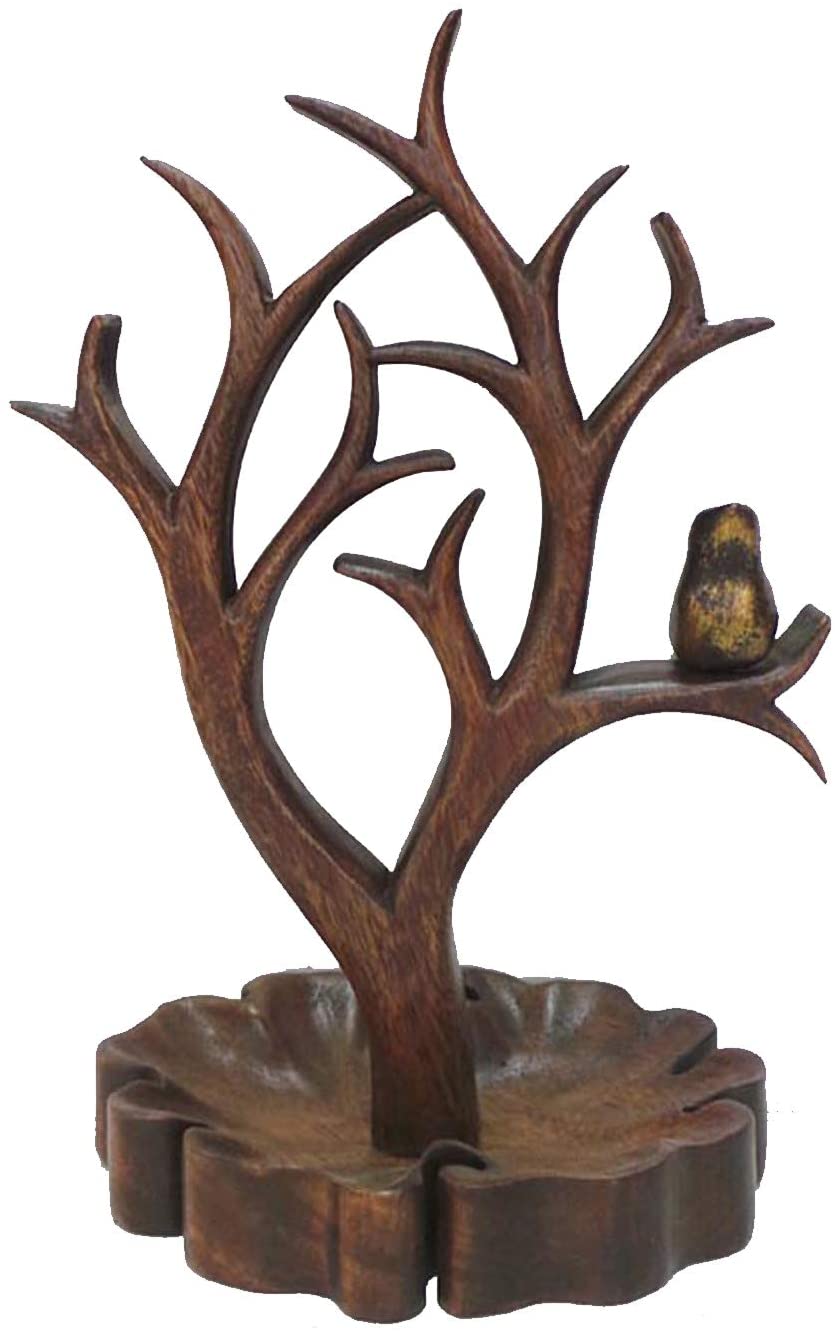 Decozen Solid Wood Jewelry Hanging Tree Stand Multi