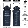 thumbnail image 3 of Half Gallon Water Bottle with Sleeve - BPA Free Water Bottle 64 OZ - with Time Marker Leakproof Water Jug - Motivational Workout Water Bottle for Office Gym Outdoor Hiking Travel, 3 of 6