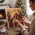 thumbnail image 4 of Religious Christmas Nativity Diamond Painting Kit Holy Family Pearl Bead Art Birth of Jesus 5D Resin Rhinestone Canvas Catholic Christian Wall Decor Spiritual Holiday Handmade Gift, 4 of 7