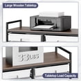 thumbnail image 4 of Carro organizador TOOLF de 12 cajones con tablero de madera gris, 4 of 9