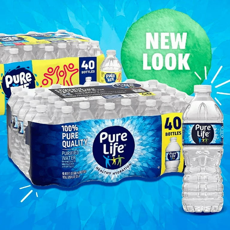 Pure Life Purified Drinking Water, 16.9 fl. oz., 40 Pack Pure Life Purified Drinking Water, 16.9 fl. oz., 40 Pack