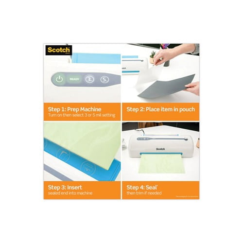 Laminating Pouches 3 mil, 9" x 11.5", Gloss Clear, 200/Pack