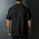 thumbnail image 5 of Blusa y camisa de manga corta con cuello vuelto para hombre, camisa de manga corta con botones y solapa de color liso, blusa para hombre, 5 of 6