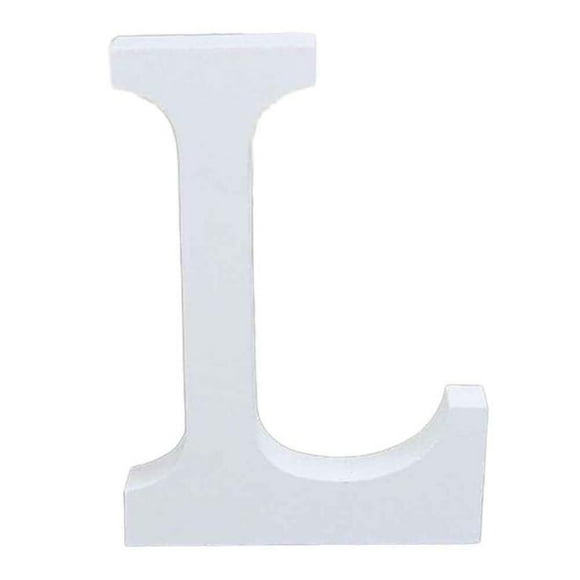 XZNGL Bandes Élastiques Wood Wooden Letters White Alphabet Wedding Birthday Party Home Decorations L
