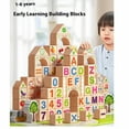 thumbnail image 4 of Bewildely Juego de juguetes para bebé de 1 año | Bloques de madera para el desarrollo sensorial y la diversión (6 meses) Juguetes Educativos vistoso 100+42 juguetes de construcción b, 4 of 6