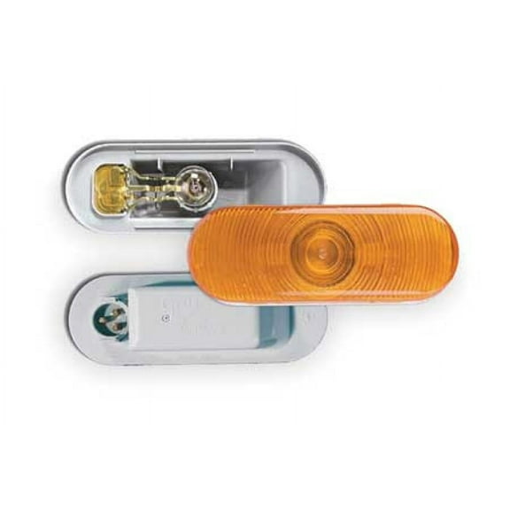 GROTE 52563 Stop/Tail/Turn Lamp,Oval,Yellow