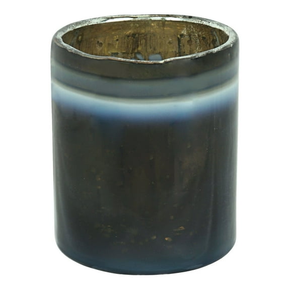 Aspen Creative 16001-1 Grey Glass Votive Candle Holder 2-3/4" Diameter x 3" Height, 1 Pack