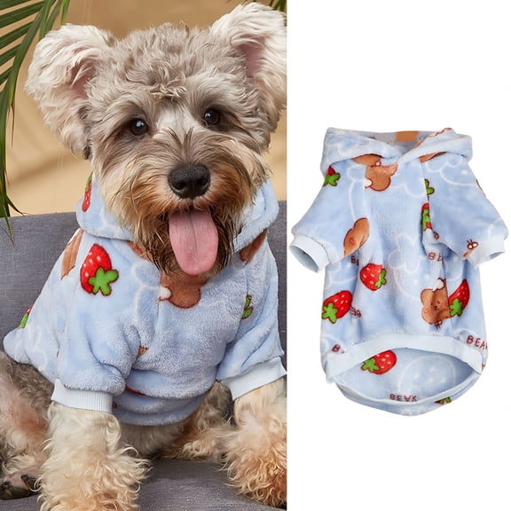 GASTROPOD Fuzzy Dog Pajamas Turtleneck Dog Clothes Warm Soft Cozy Lightweight Dog Pjs Dog Sweaters for Small Medium Large Dogs