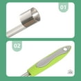 thumbnail image 3 of Stainless Steel Apple Corer & Pear Remover Tool - Sharp Serrated Edge Fruit Core Remover for Kitchen, Bell Peppers, Apples & Pears 2025 Upgrade, 3 of 6