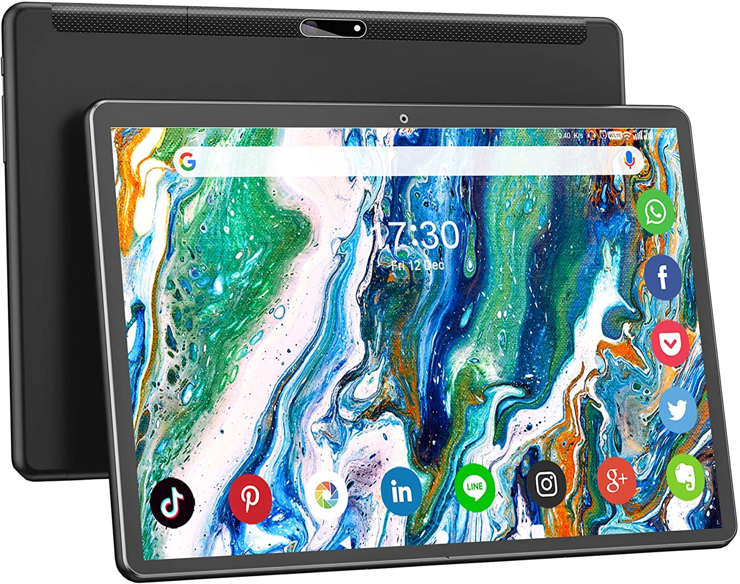 Canteen Less cafeteria 10.1" Android Tablet,Android 9.0 Phone Call Tablet,2 GB RAM,32 GB ROM  Storage,Quad-Core Processor,Black Tablet,HD Touchscreen Tablet,GPS,WIFI  Tablet,Summer Sale,back to school gift - Walmart.com